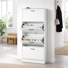 ZAPATERO 4 PUERTAS BLANCO COROT