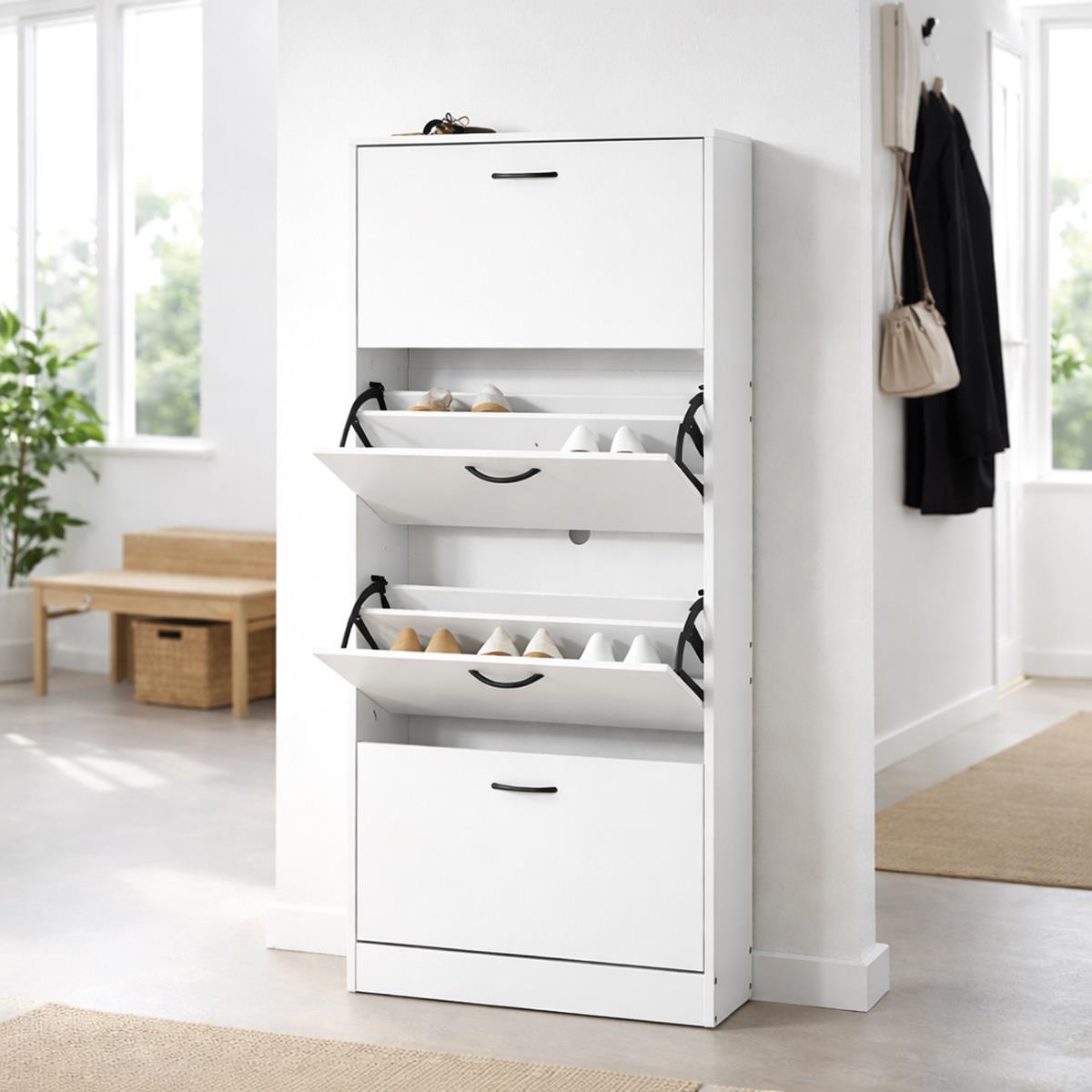 ZAPATERO 4 PUERTAS BLANCO COROT