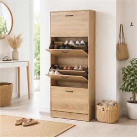 ZAPATERO 4 PUERTAS ROBLE COROT