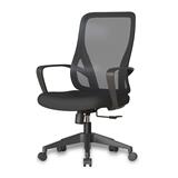SILLA OFICINA NEGRA PRASLINENDIAGONALFONDOBLANCO