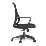 SILLA OFICINA NEGRA PRASLINDEFRENTEFONDOBLANCO