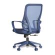 SILLA OFICINA AZUL PRASLINVISTALATERALFONDOBLANCO