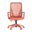 SILLA OFICINA NARANJA PRASLINVISTADETALLEREPOSABRAZOS