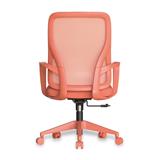 SILLA OFICINA NARANJA PRASLINVISTALATERALFONDOBLANCO