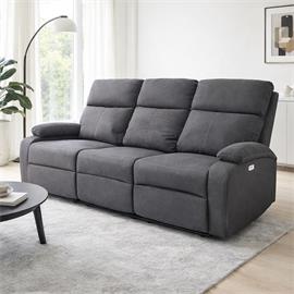 SOFA RELAX 3P ELECTRI BIWA GRIS