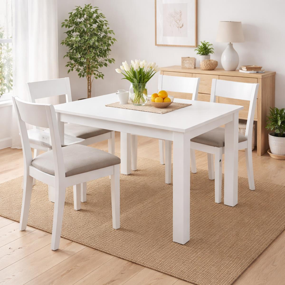 MESA COMEDOR EXT BLANCO KRONE-II