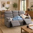 SOFA RELAX 3P GRIS OSCURO CALMON