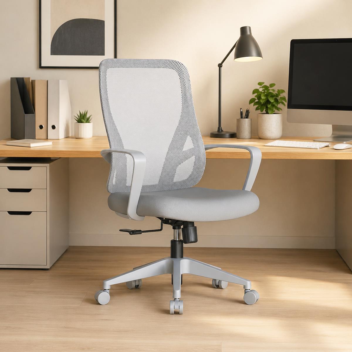 SILLA OFICINA GRIS PRASLIN