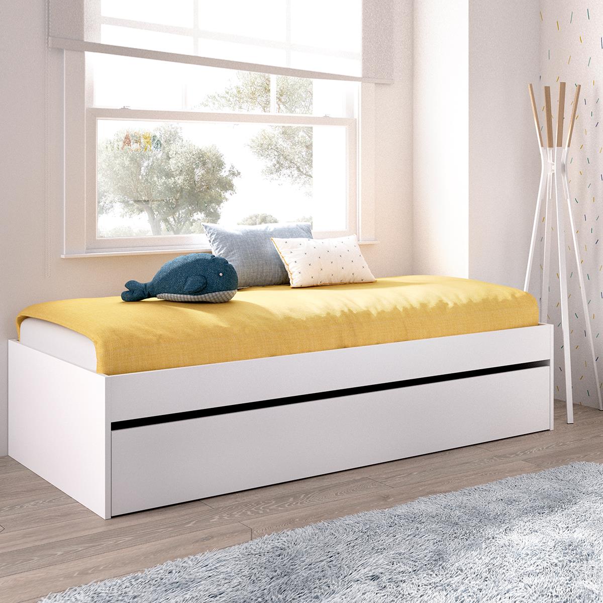 CAMA 90X190 CON ARRASTRE ALMENA