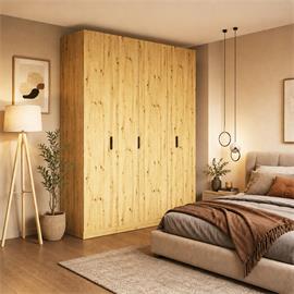 ARMARIO 5 PUERTAS ROBLE RANK