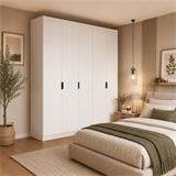ARMARIO 5 PUERTAS BLANCO RANK