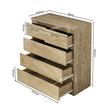 COMODA 5 CAJONES BORAX CO-0561