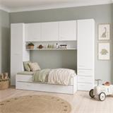 CAMA PUENTE CON CAJON BCO BIGAR