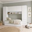 CAMA PUENTE CON CAJON BCO BIGAR