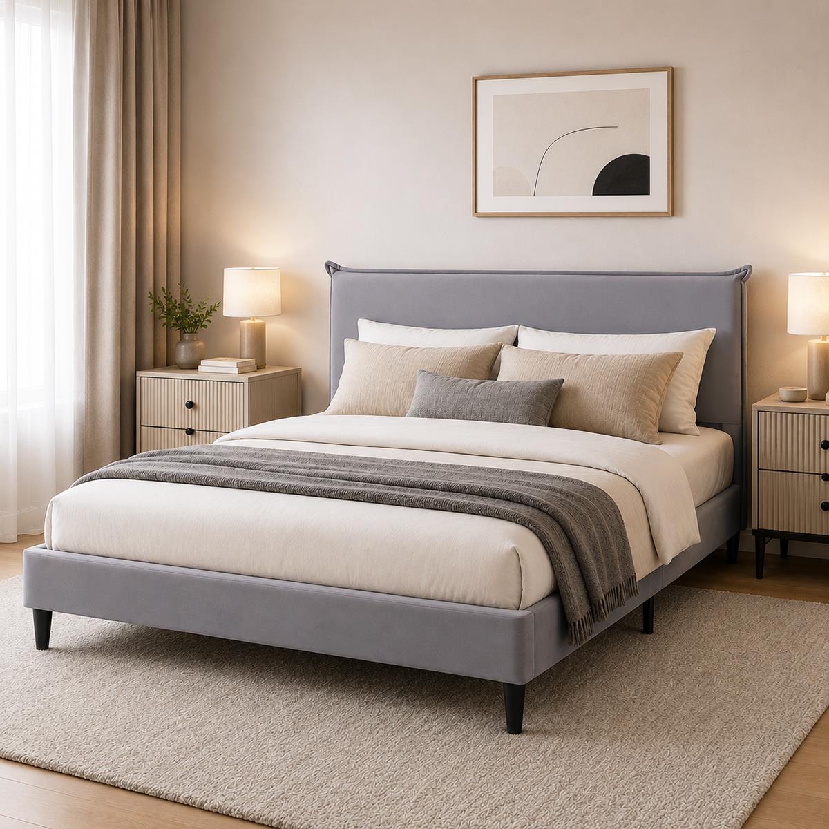 CAMA CON CABEZAL VOLOS