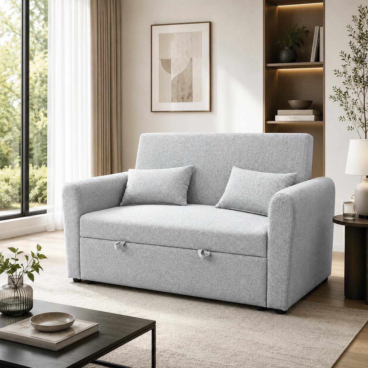 SOFA CAMA CON BRAZOS BLED
