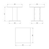 MESA COMEDOR 80X80 SODALITA