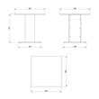 MESA COMEDOR 80X80 AUGITA