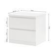 MESITA 2C BORAX MS-0560 BLANCO