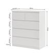 COMODA 5C BORAX CO-0561 BLANCO