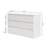 COMO DOB 6C BORAX SF-0560 BLANCO