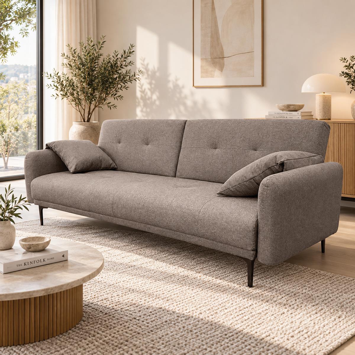 SOFA CAMA GRIS BARITA
