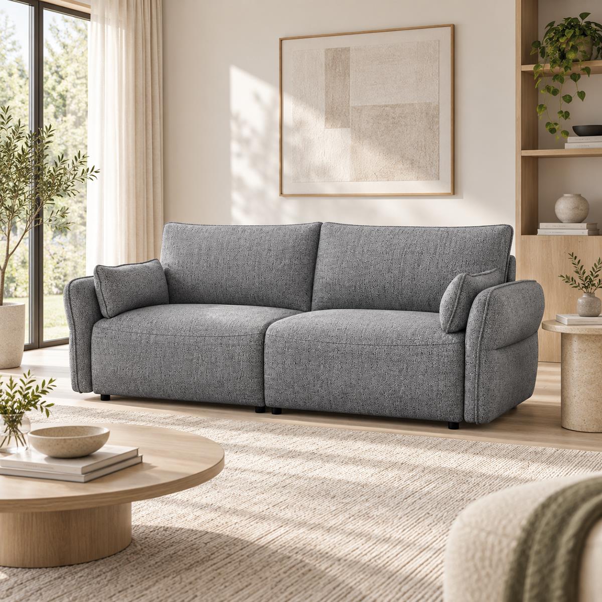 SOFA 3 PLAZAS LEMON CENIZA