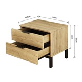 MESITA 2C OLATE MS-0660 ROBLE