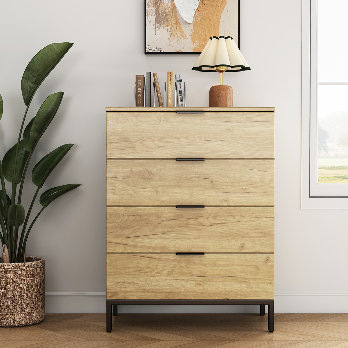 CAJONERA 4C OLATE CJ-0660 ROBLE