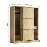 ARMARIO 160 OLATE AR-0564 ROBLE