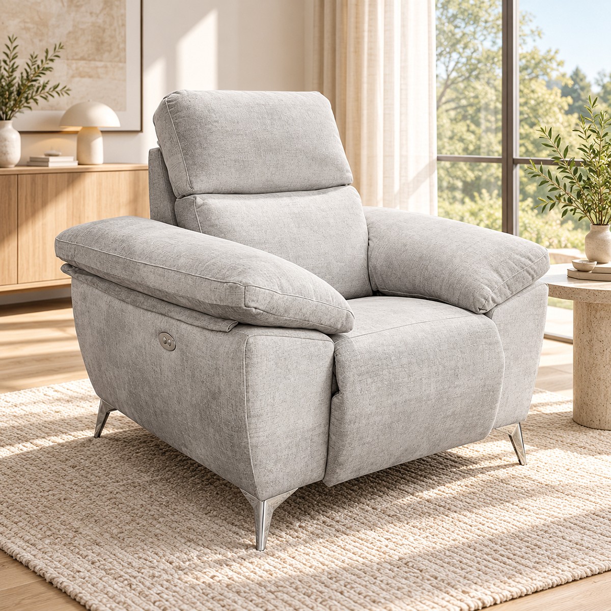 SILLON 118 CM HADA PLATA ANORI