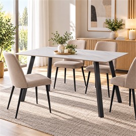 MESA COMEDOR BLAC-PIEDRA ME-0773