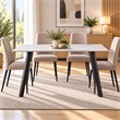 MESA COMEDOR BLAC-PIEDRA ME-0773