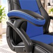SILLA GAMER NEGRO-AZUL SE-0615