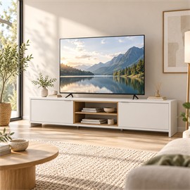 MESA TV 180 CM BLANCO TRIVOR