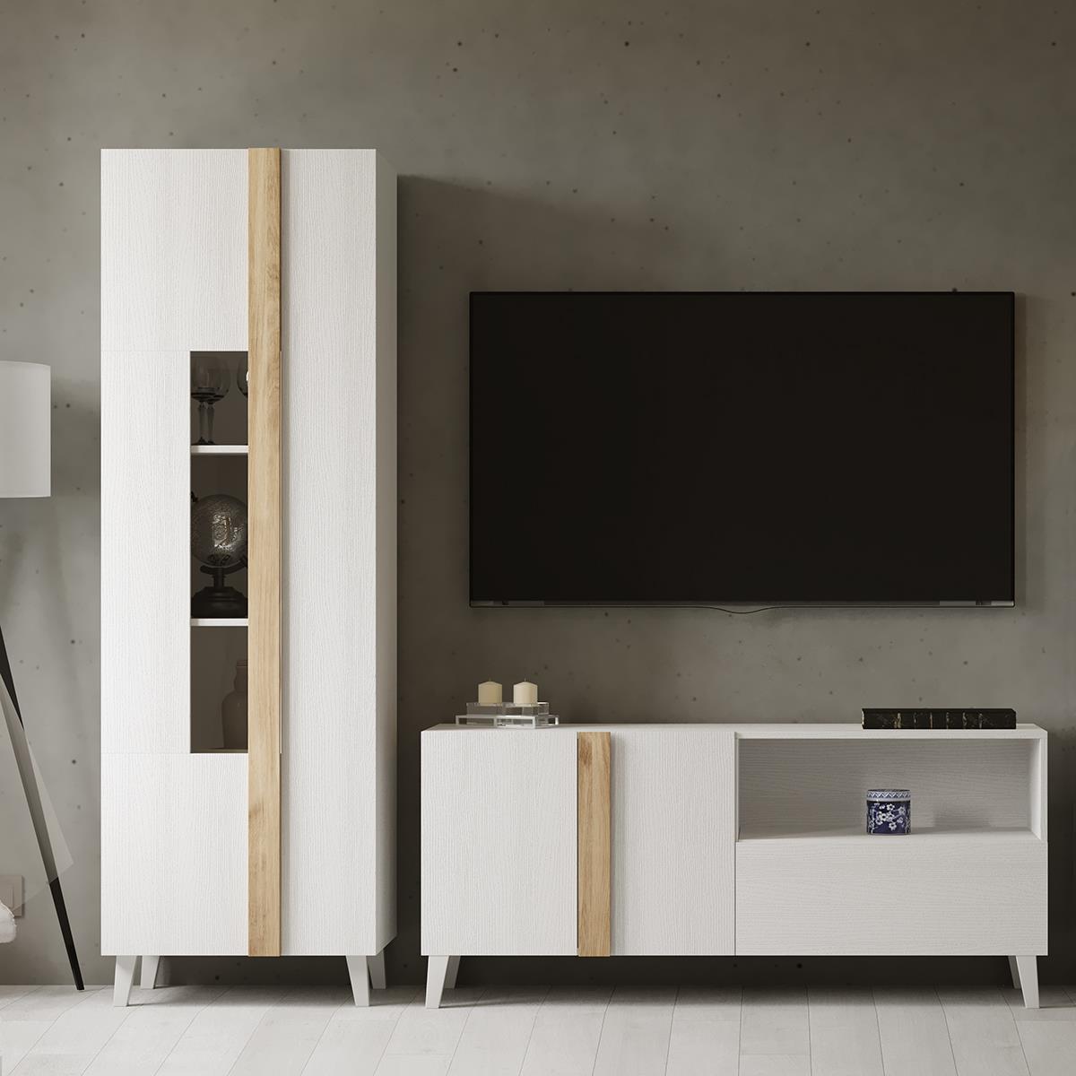 VITRINA 75108 ASTI NIEVE-T ROBLE