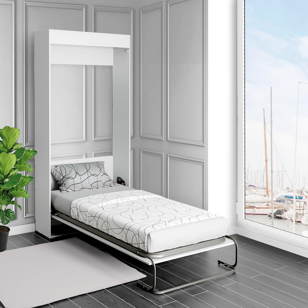 CAMA ABAT VERTICALVISTAFRONTALCONCOLCHONENDORMITORIO