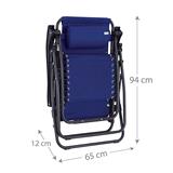 TUMBONA RECLINABLE AZUL
