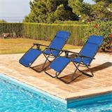 TUMBONA RECLINABLE AZUL