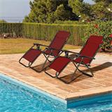 TUMBONA RECLINABLE BURDEOS