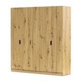 ARMARIO 5 PUERTAS ROBLE RANK
