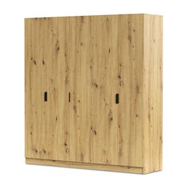 ARMARIO 5 PUERTAS ROBLE RANK