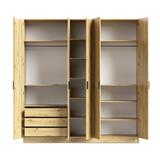 ARMARIO 5 PUERTAS ROBLE RANK