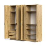 ARMARIO 5 PUERTAS ROBLE RANK