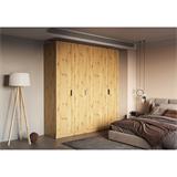 ARMARIO 5 PUERTAS ROBLE RANK