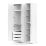 ARMARIO 3 PUERTAS BLANCO RANK