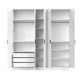 ARMARIO 5 PUERTAS BLANCO RANK