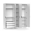 ARMARIO 5 PUERTAS BLANCO RANK