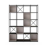 ESTANTERIA ADRE NEGRO/CREMA