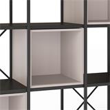 ESTANTERIA ADRE NEGRO/CREMA